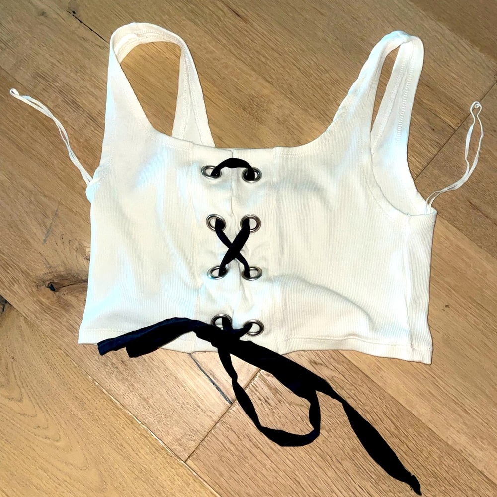 Zara cropped corset tank top - brand new!